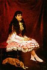 Victor Gabriel Gilbert Famous Paintings - Portrait De Juene Fille Portrait of a Girl